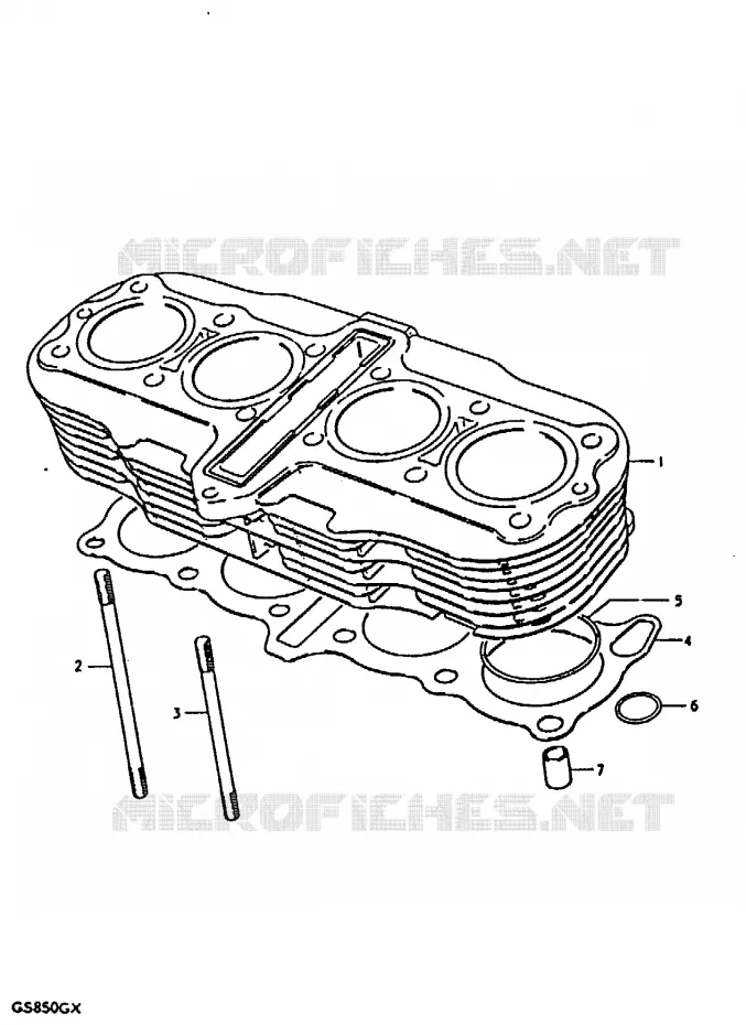 CYLINDRE Suzuki MOTO 850 GS 1981  GS850GX(T/X)