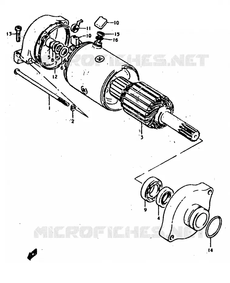 DEMARREUR Suzuki MOTO 400 GS 1978  GS400EC(C/N)
