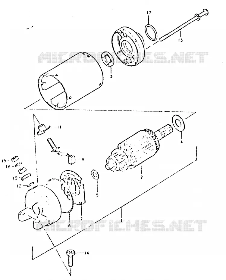 DEMARREUR Suzuki MOTO 400 GSX 1981  GSX400LX(T/X)