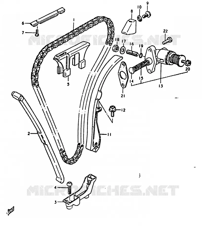 DISTRIBUTION Suzuki MOTO 1000 GS 1978  GS1000EC(C/N)