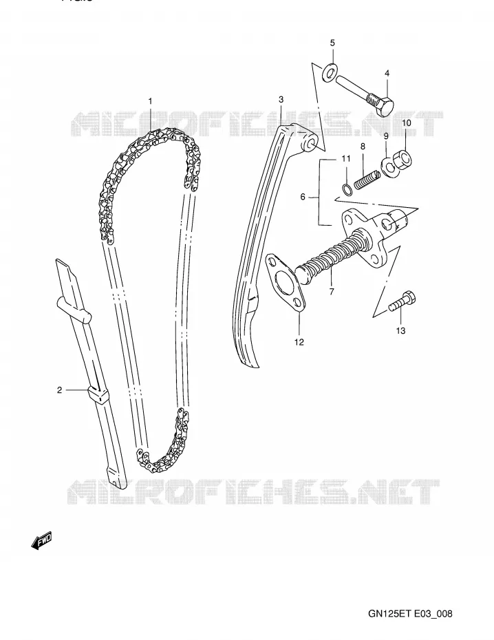 DISTRIBUTION Suzuki MOTO 125 GN 1996  GN125ET(E3)