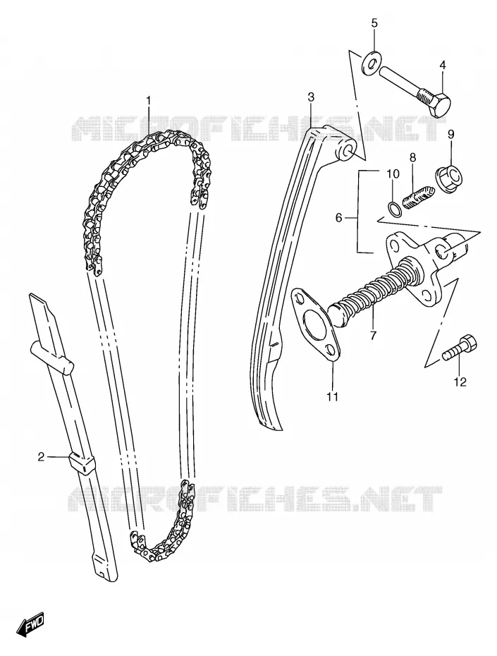 DISTRIBUTION Suzuki MOTO 125 GS 2000  GS125SY(E71)