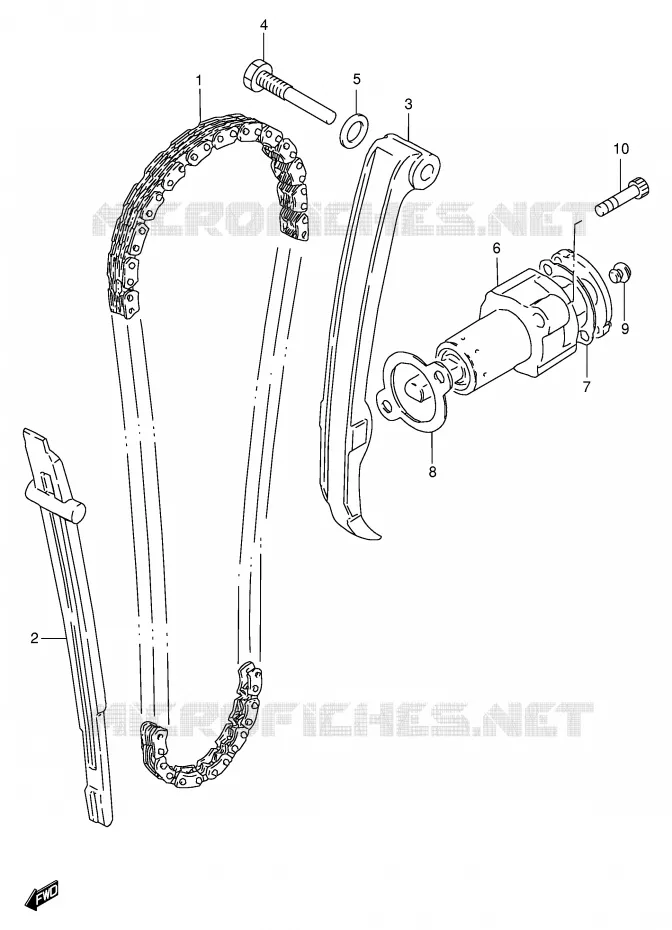 DISTRIBUTION Suzuki MOTO 250 GN 2001  GN250K1(E2)