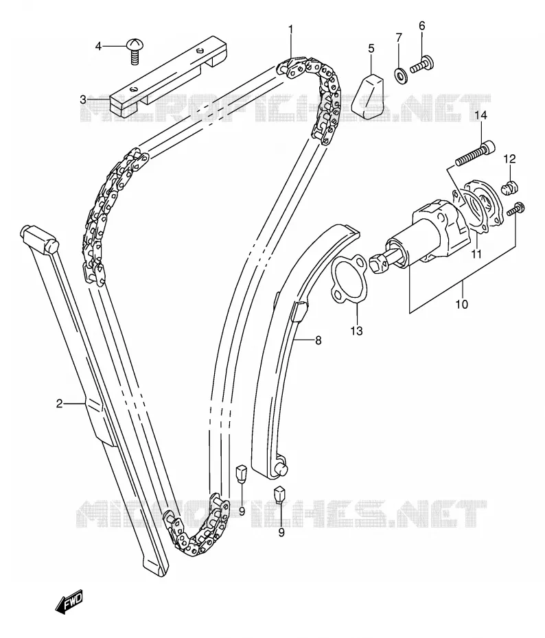 DISTRIBUTION Suzuki MOTO 500 GS-E 1991  GS500EM(E2)