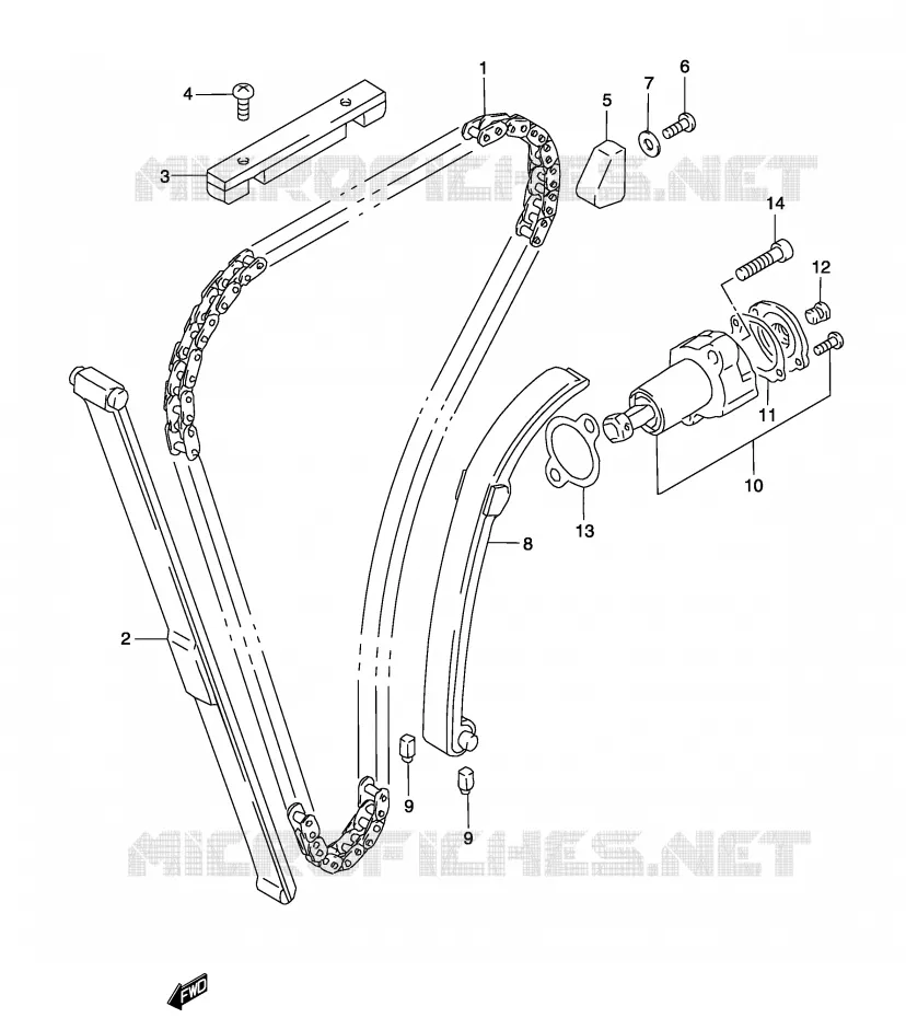 DISTRIBUTION Suzuki MOTO 500 GS-F 2004  GS500FK4(P19)