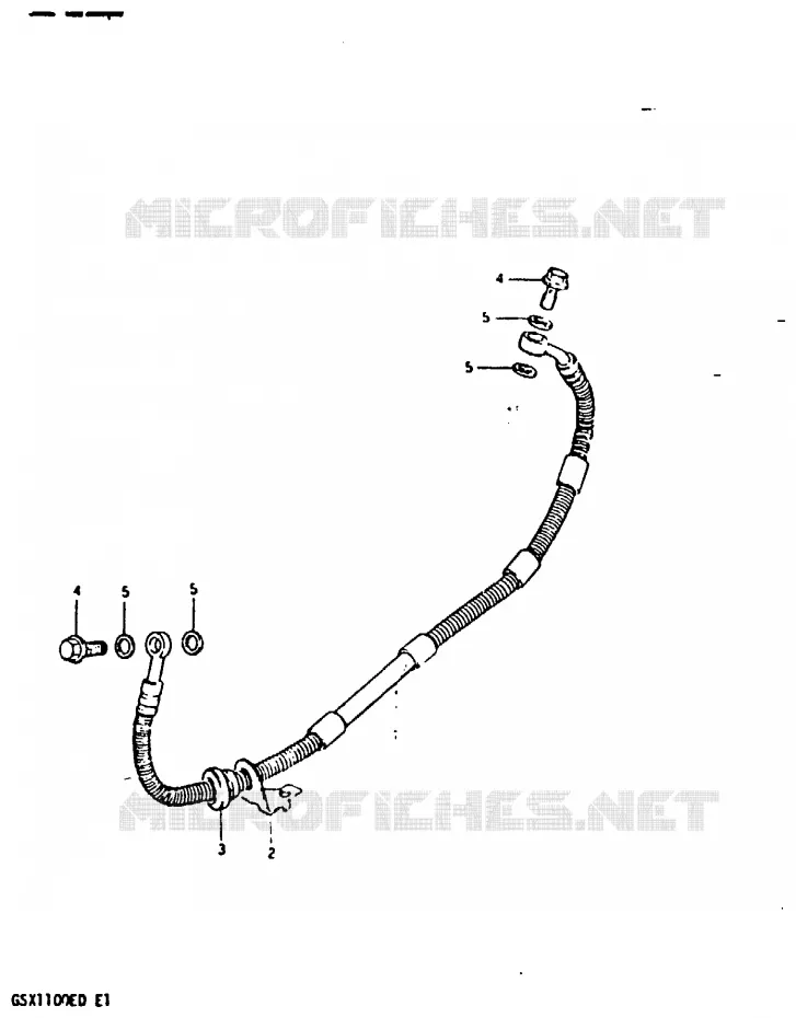 DURITE DE FREIN ARRIERE (GSX1100EZ/ED/EXD/ESD) Suzuki MOTO 1100 GSX 1983  GSX1100XD(Z/D)