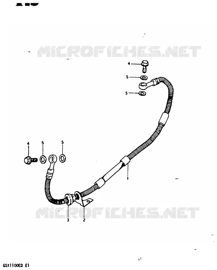 DURITE DE FREIN ARRIERE (GSX1100Z/D/XD) Suzuki MOTO 1100 GSX 1983  GSX1100D(Z/D)