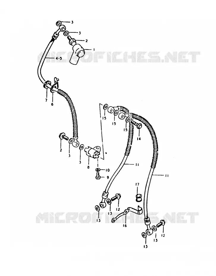 DURITE DE FREIN AVANT Suzuki MOTO 1000 GS 1980  GS1000T(T)