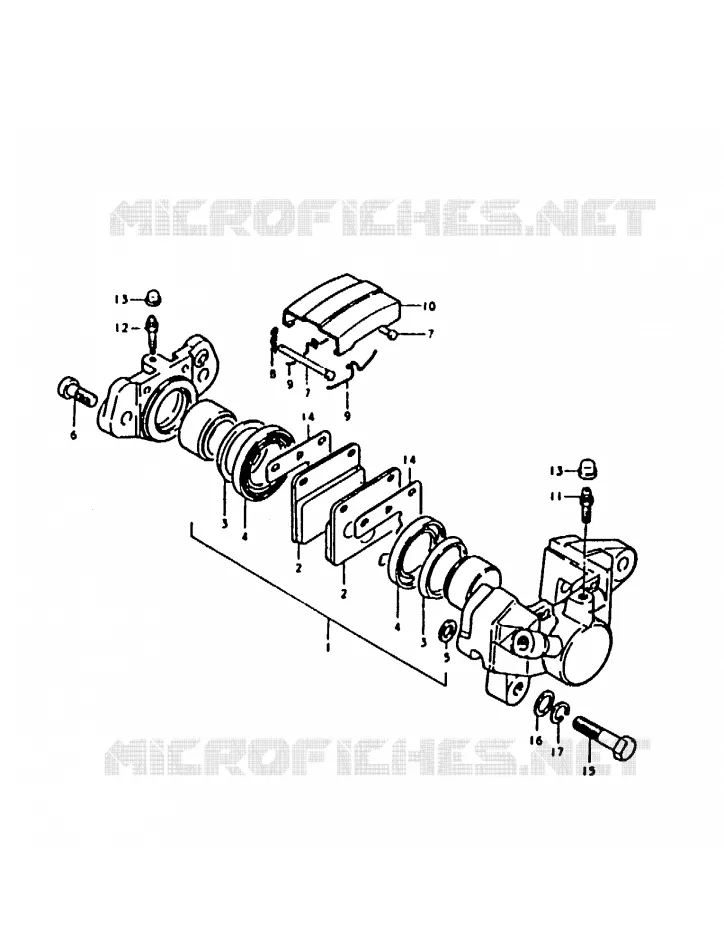 ETRIER DE FREIN ARRIERE Suzuki MOTO 1000 GS 1979  GS1000S
