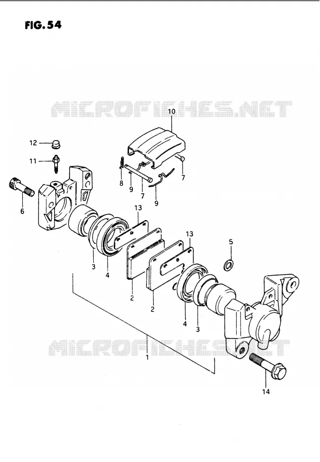 ETRIER DE FREIN ARRIERE Suzuki MOTO 1100 GS-G 1986  GS1100GG(E/F/G)