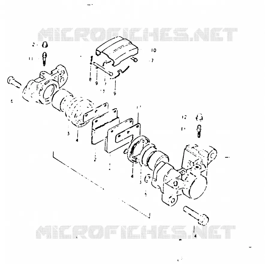 ETRIER DE FREIN ARRIERE Suzuki MOTO 1100 GSX-E 1981  GSX1100EX(T/X)