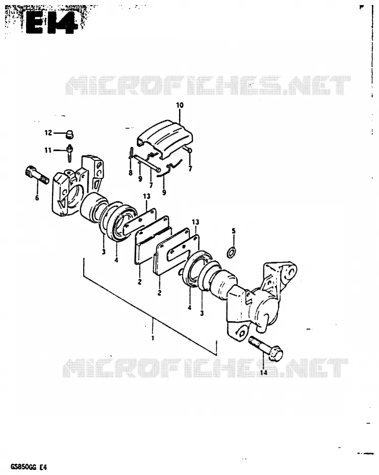 ETRIER DE FREIN ARRIERE Suzuki MOTO 850 GS 1985  GS850GF(E4)