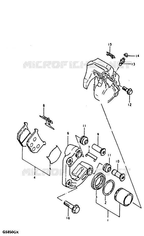 ETRIER DE FREIN AVANT Suzuki MOTO 850 GS 1980  GS850GT(T/X)