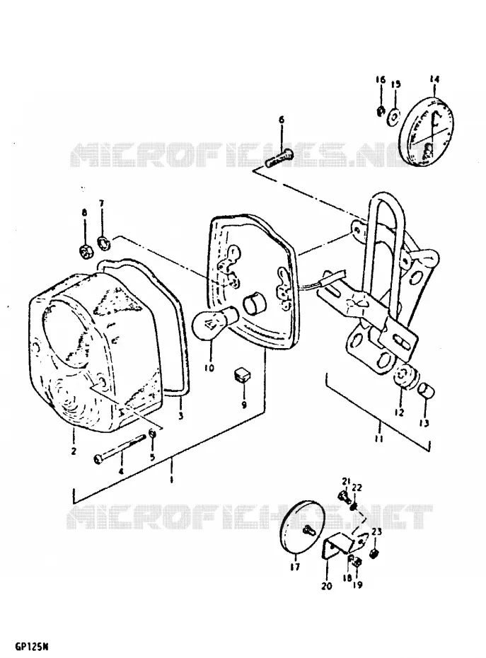 FEU ARRIERE (E17, E22) Suzuki MOTO 125 GP 1992  GP125N(C/N)