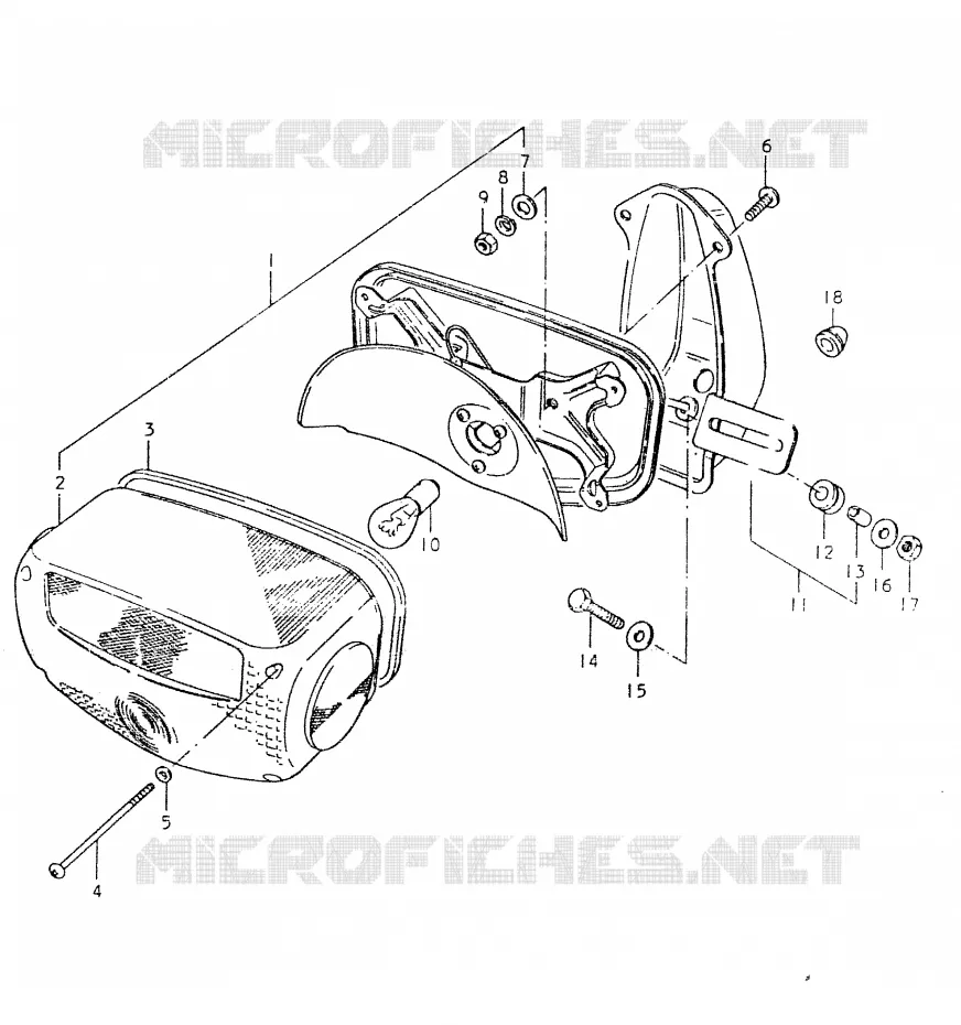 FEU ARRIERE (E34) Suzuki MOTO 550 GS 1980  GS550LT