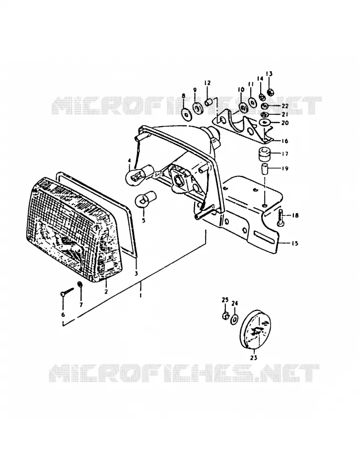 FEU ARRIERE Suzuki MOTO 1000 GS 1980  GS1000HT(T)