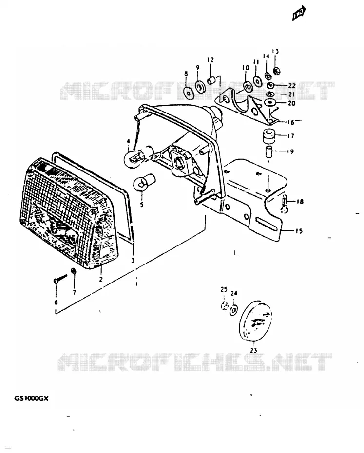 FEU ARRIERE Suzuki MOTO 1000 GS 1981  GS1000GX(X/T)