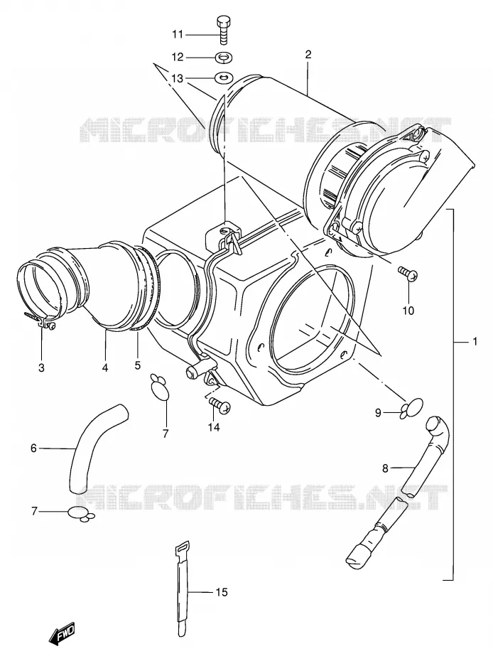 FILTRE A AIR Suzuki MOTO 125 GN 1989  GN125K(E1)