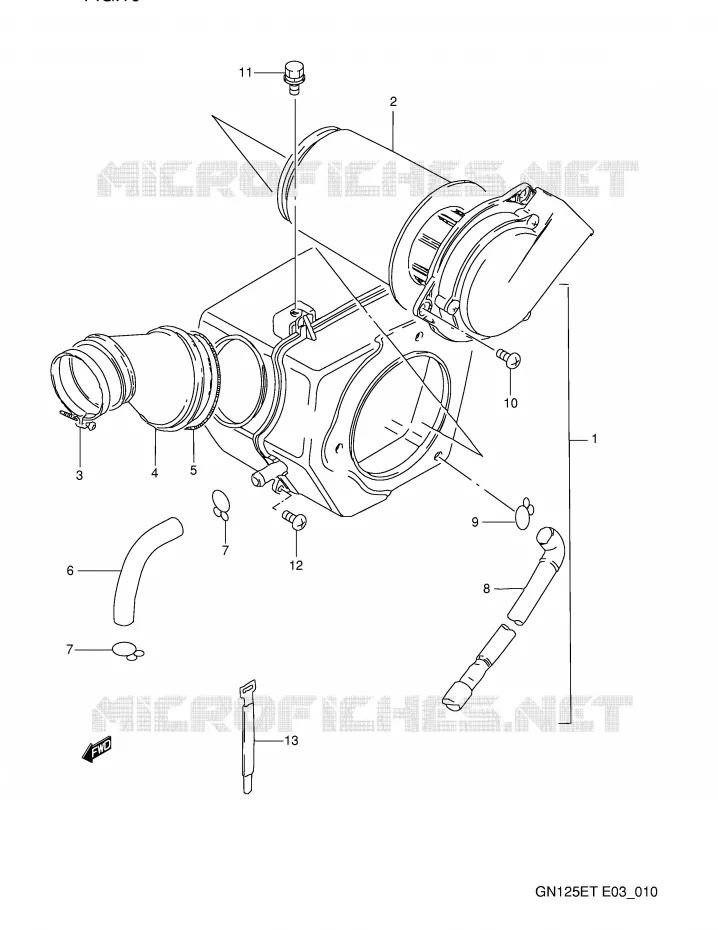 FILTRE A AIR Suzuki MOTO 125 GN 1993  GN125EP(E3)