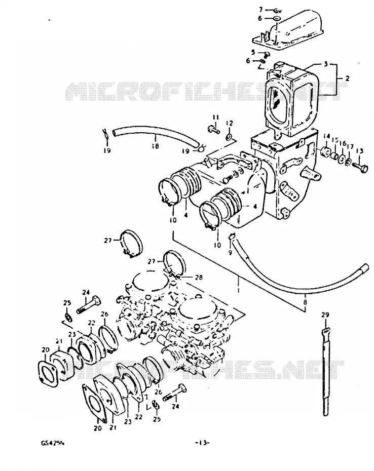 FILTRE A AIR Suzuki MOTO 425 GS 1992  GS425N(N)