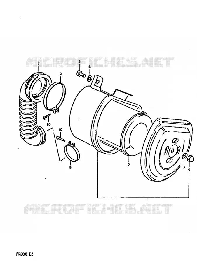 FILTRE A AIR Suzuki SCOOTER 80 FR 1981  FR80X