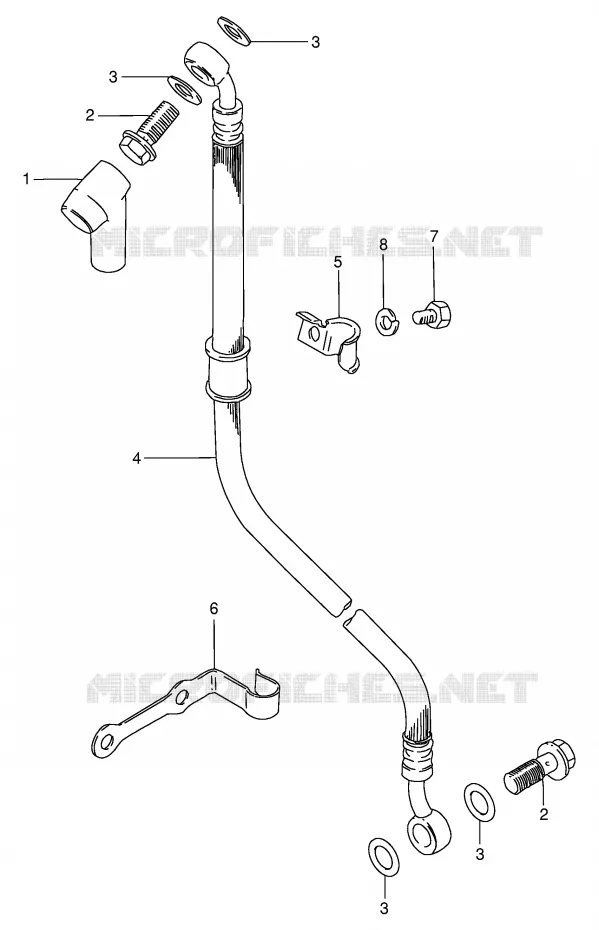 FLEXIBLE DE FREIN Suzuki MOTO 125 GN 1982  GN125Z(E1)