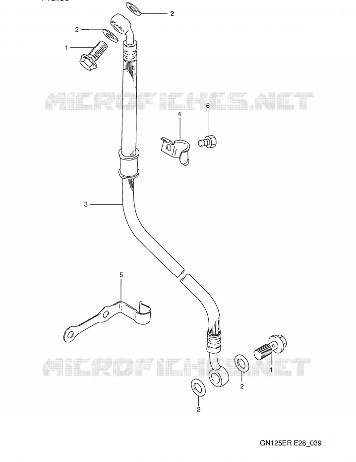 FLEXIBLE DE FREIN Suzuki MOTO 125 GN 1994  GN125ER(E28)