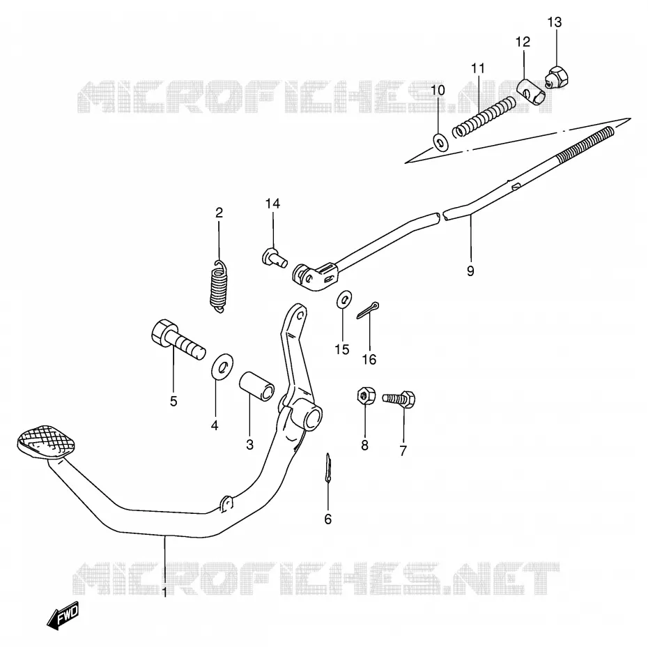 FREIN ARRIERE Suzuki MOTO 125 GN 1983  GN125ED(E1)