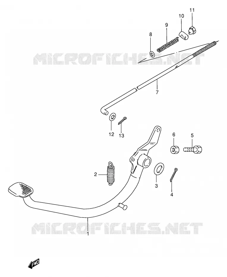 FREIN ARRIERE Suzuki MOTO 250 GN 2000  GN250Y(E2)