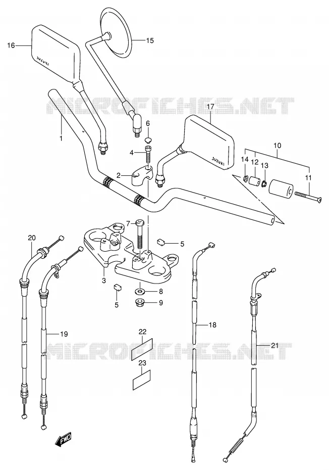 GUIDON Suzuki MOTO 500 GS-E 2002  GS500K2(E2)