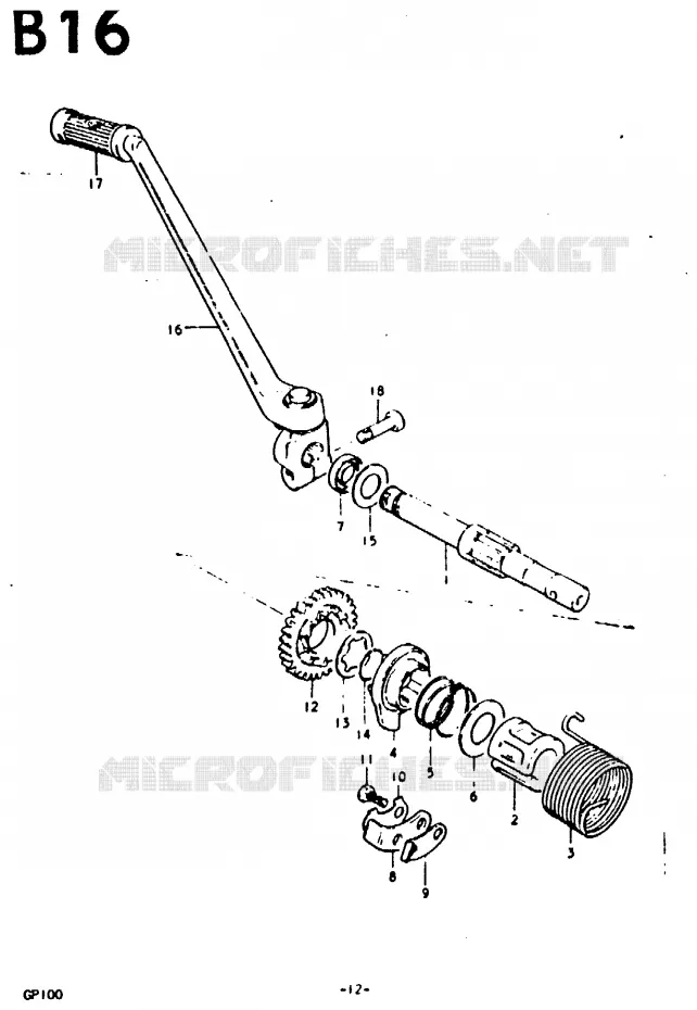 KICK Suzuki MOTO 100 GP 1978  GP100UC(C/N)