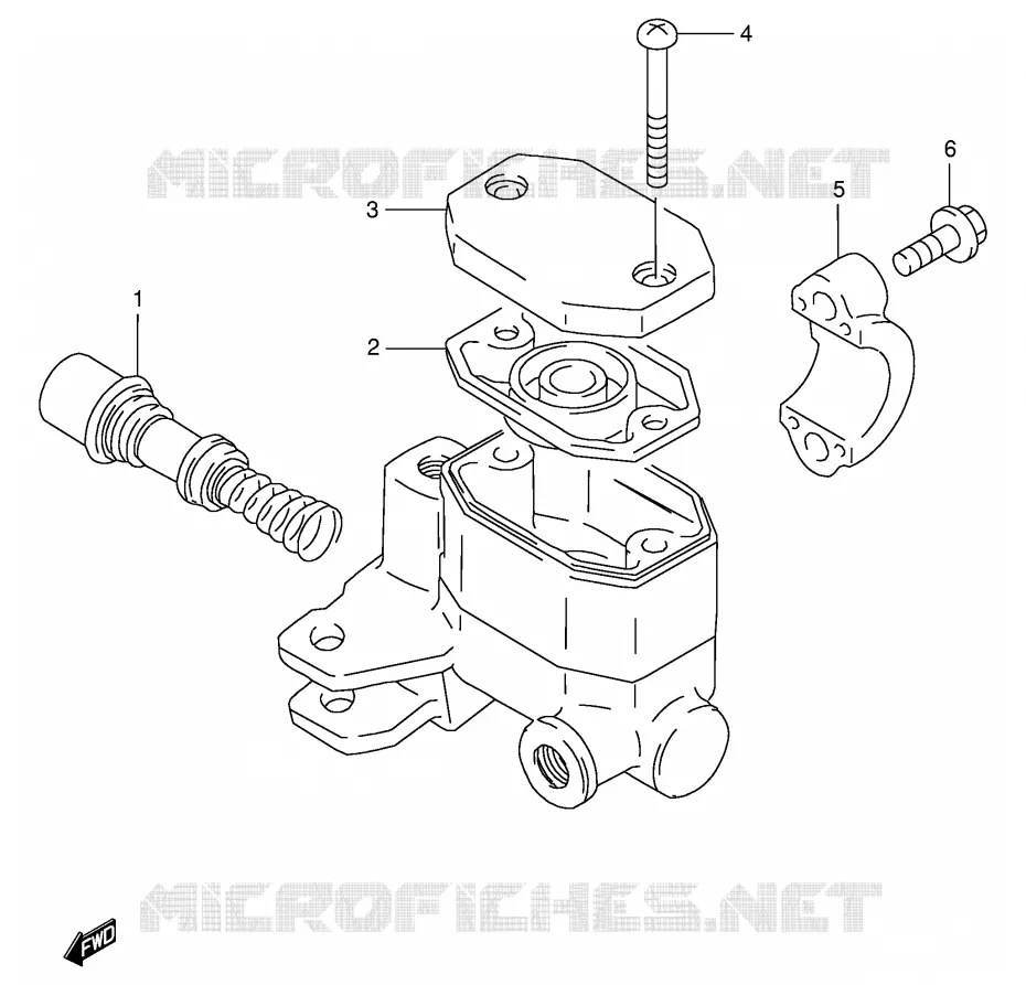 MAITRE CYLINDRE AVANT (MODELE K/L/M/R) Suzuki MOTO 125 GS 1982  GS125EZ(E1)