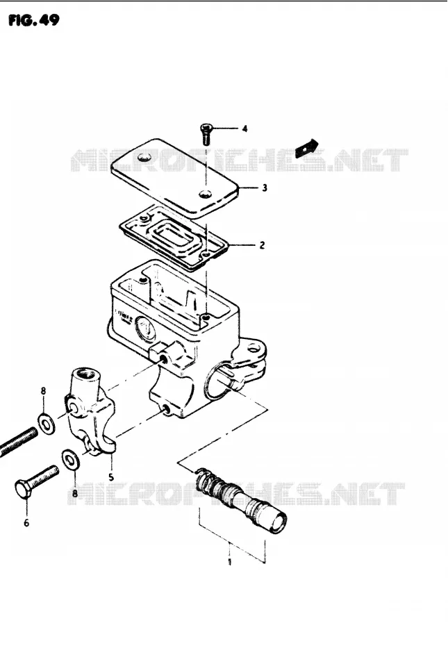 MAITRE CYLINDRE AVANT Suzuki MOTO 1100 GS-G 1985  GS1100GF(E/F/G)