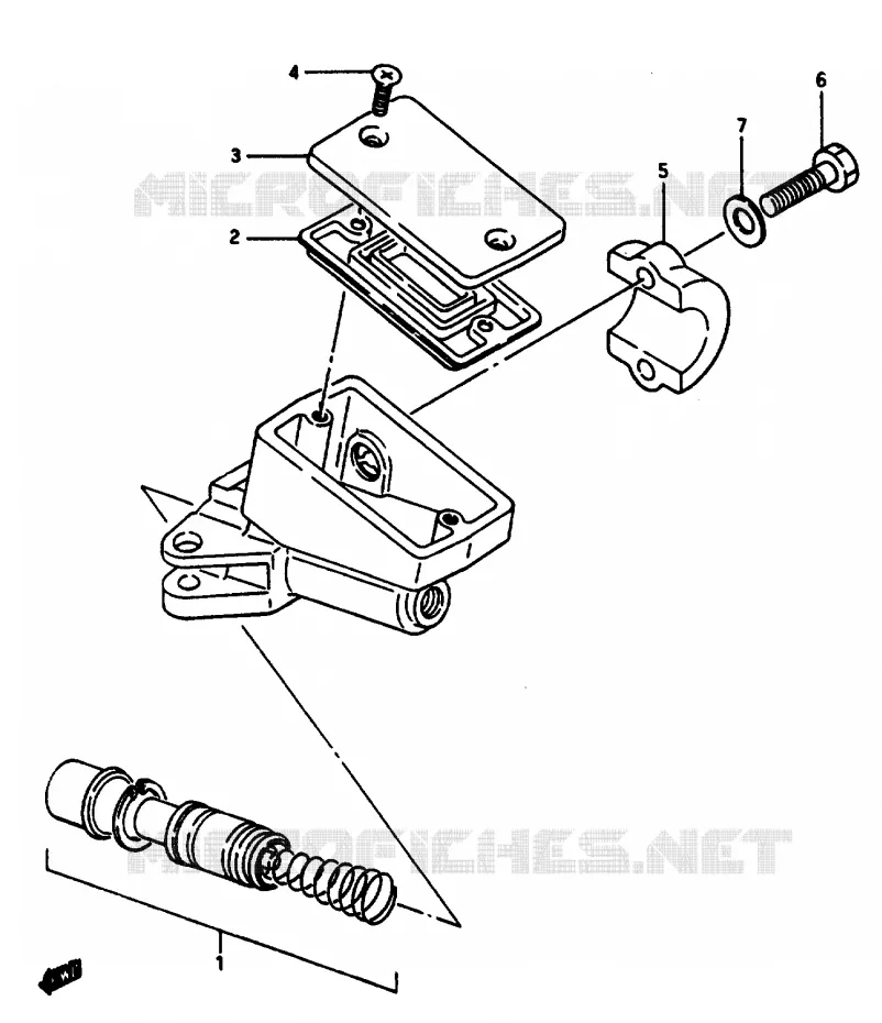 MAITRE CYLINDRE AVANT Suzuki MOTO 1100 GSX-E 1986  GSX1100EFG(E/F/G)