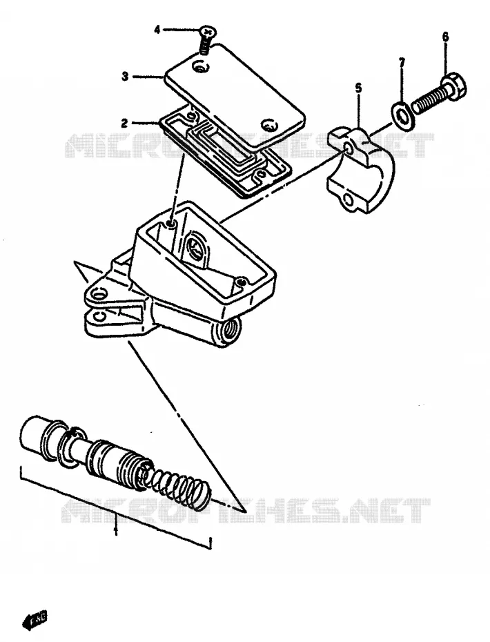 MAITRE CYLINDRE AVANT Suzuki MOTO 750 GSX-R 1985  GSX-R750F(F/G/H) E34