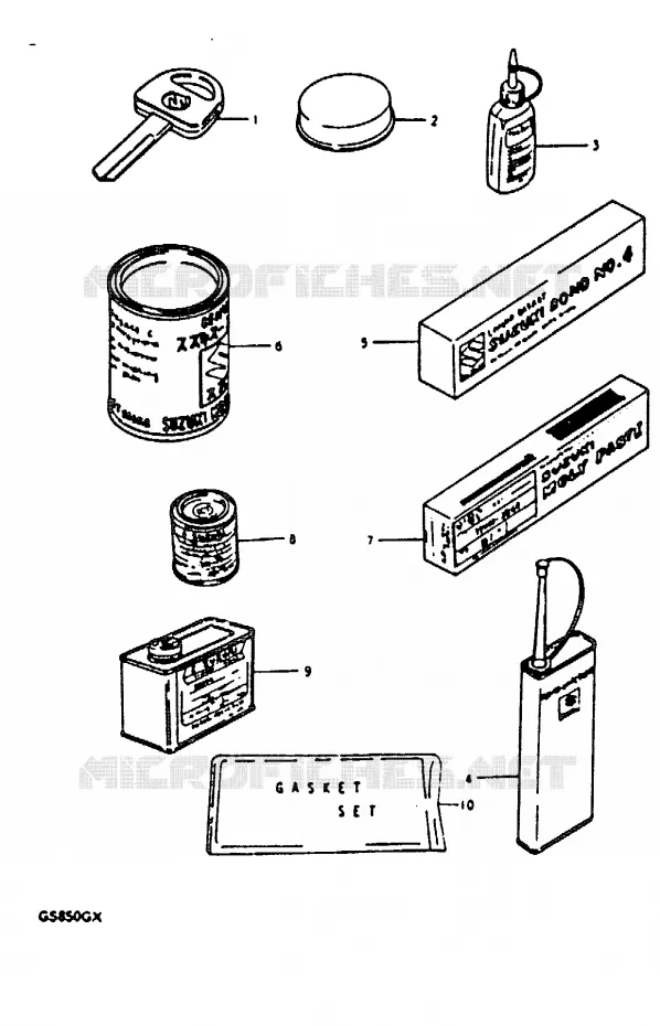 OPTIONS Suzuki MOTO 850 GS 1981  GS850GX(T/X)