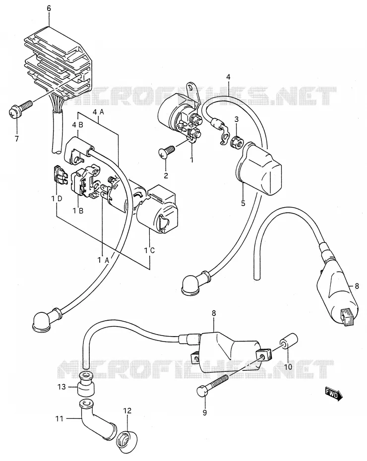 PARTIE ELECTRIQUE Suzuki MOTO 500 GS-E 1996  GS500ESKT(E28)