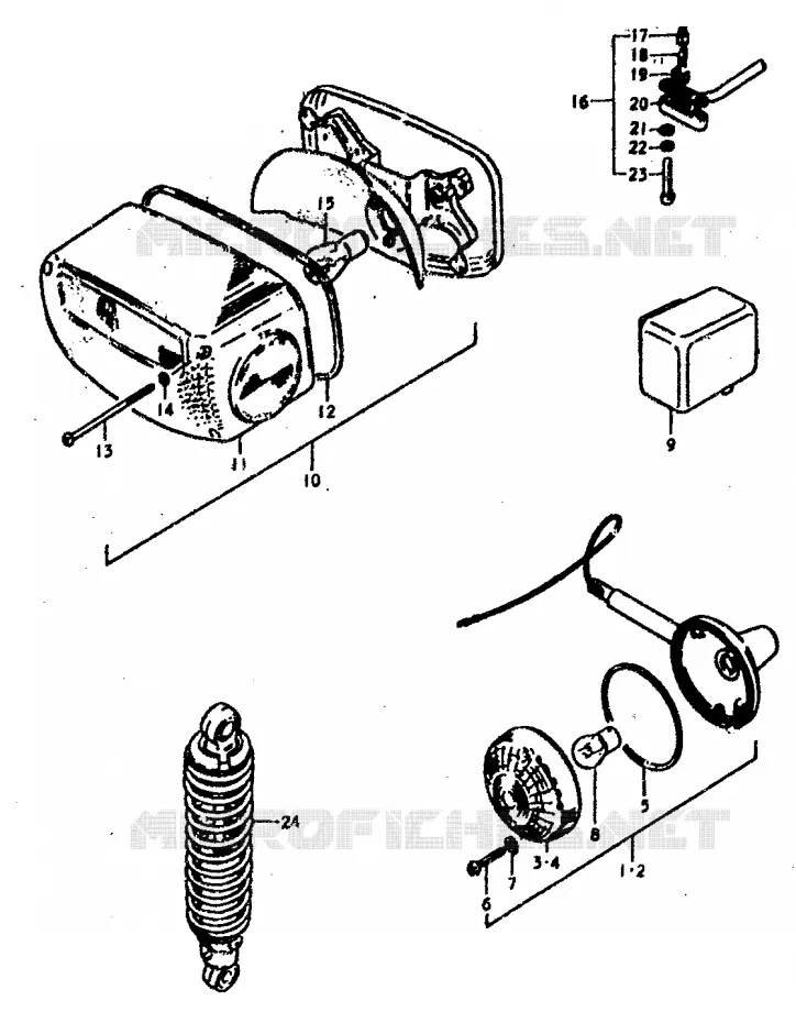 PIECES MARCHES SPECIAUX (E21) Suzuki MOTO 400 GS 1978  GS400EC(C/N)