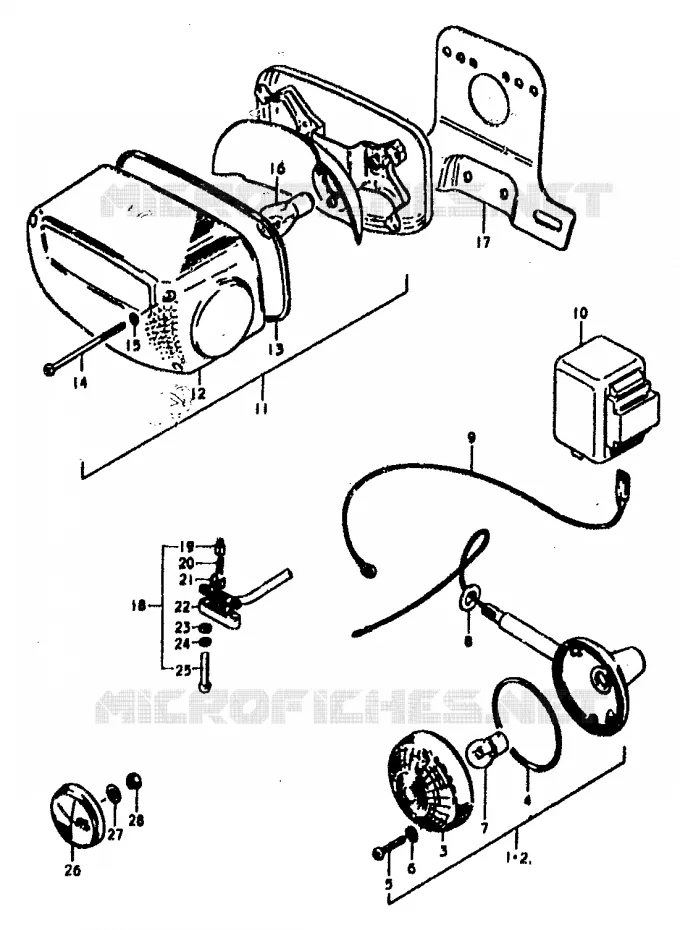 PIECES MARCHES SPECIAUX (E22) Suzuki MOTO 400 GS 1978  GS400EC(C/N)