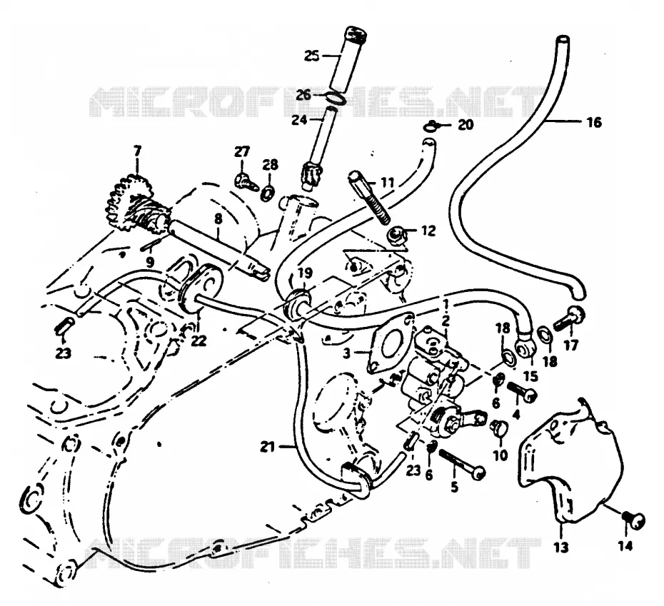 POMPE A HUILE Suzuki MOTO 100 GP 1983  GP100ED(X/D/L)
