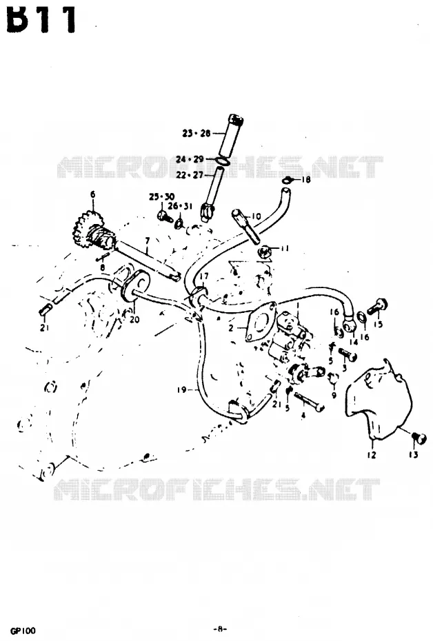POMPE A HUILE Suzuki MOTO 100 GP 1992  GP100UN(C/N)
