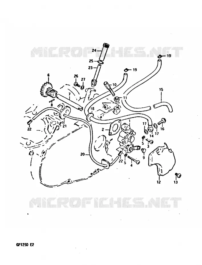 POMPE A HUILE Suzuki MOTO 125 GP 1999  GP125UX(X/D)