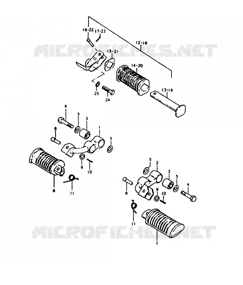 REPOSE PIED Suzuki MOTO 1000 GS 1980  GS1000HT(T)