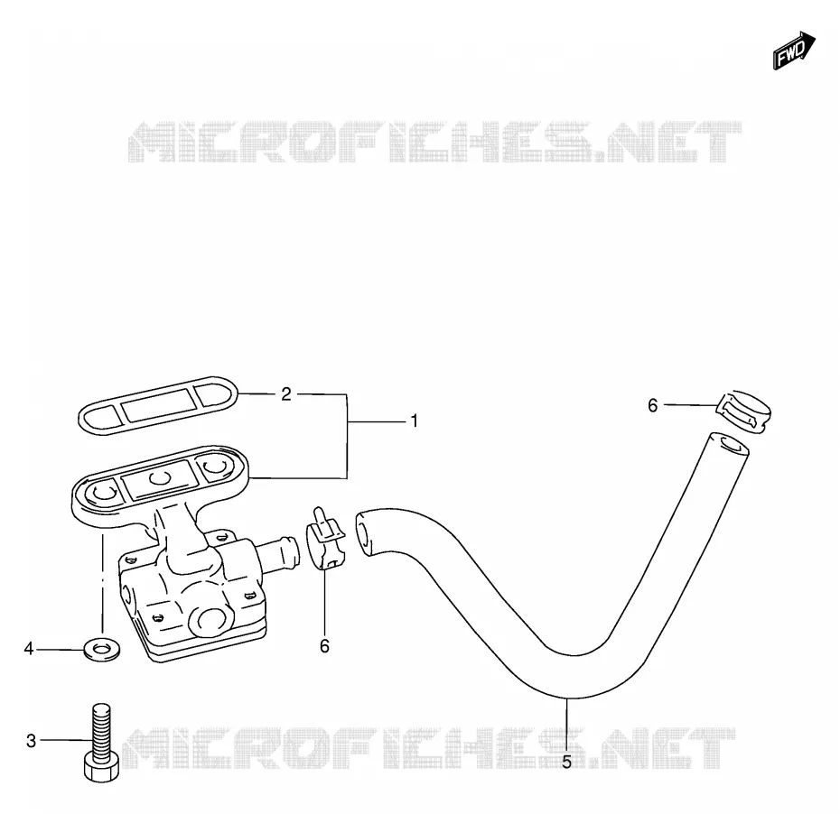 ROBINET D'ESSENCE (MODELE T/V) Suzuki MOTO 750 GSX-R 1998  GSX-R750W(E2)