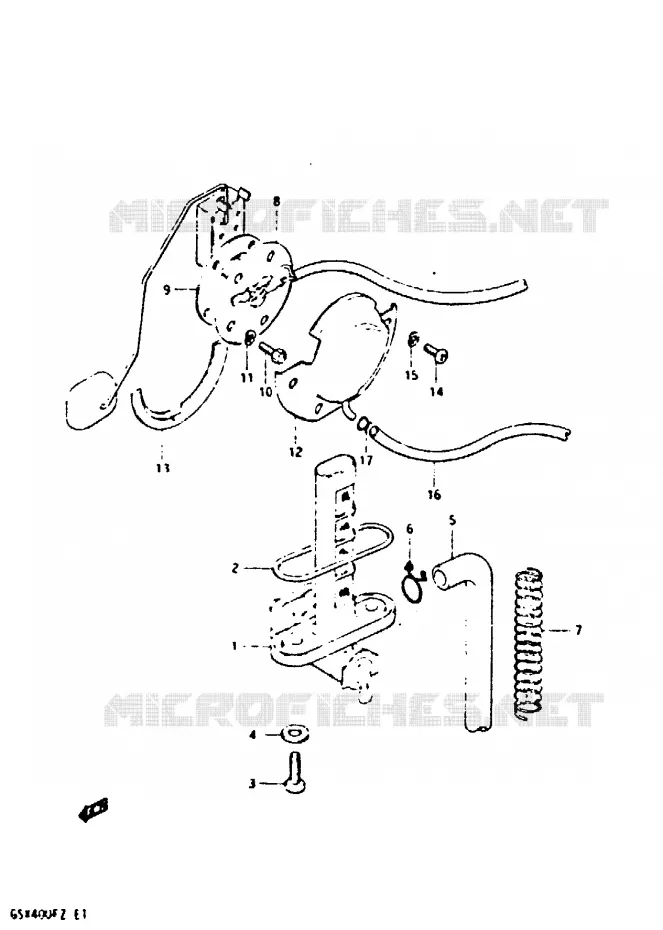 ROBINET D'ESSENCE Suzuki MOTO 400 GSX 1982  GSX400FZ(X/Z)