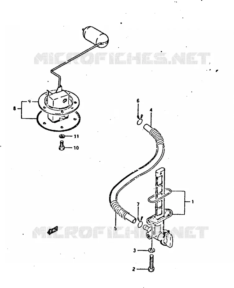 ROBINET D'ESSENCE Suzuki MOTO 400 GSX-R 1987  GSX-R400H