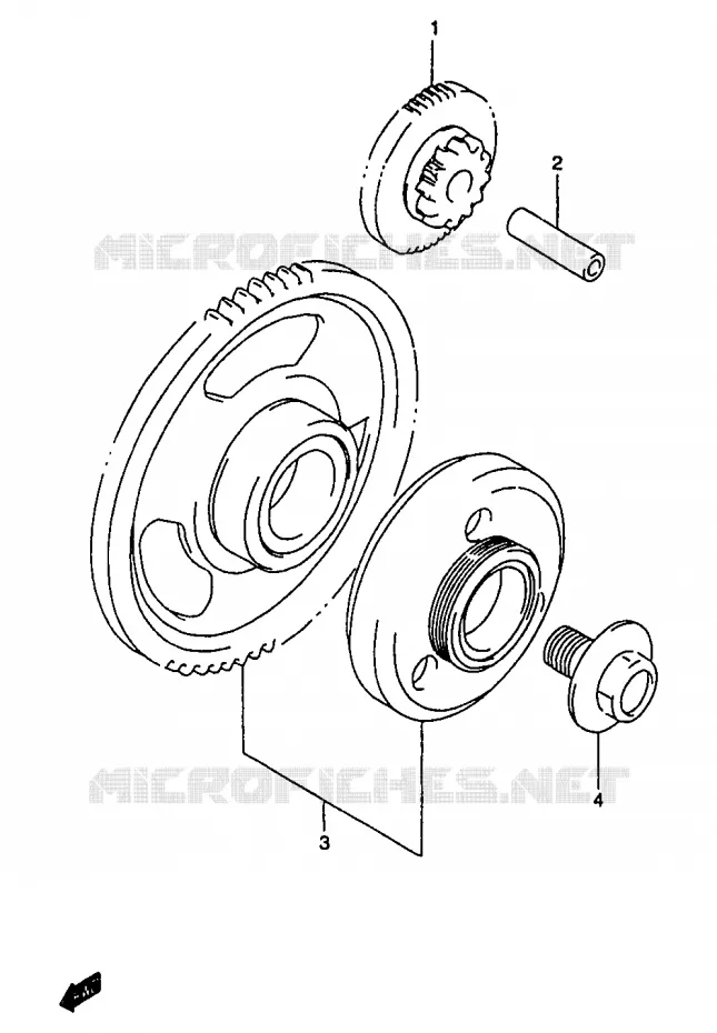 ROUE LIBRE DE DEMARREUR Suzuki MOTO 1200 BANDIT 1996  GSF1200T/GSF1200ST