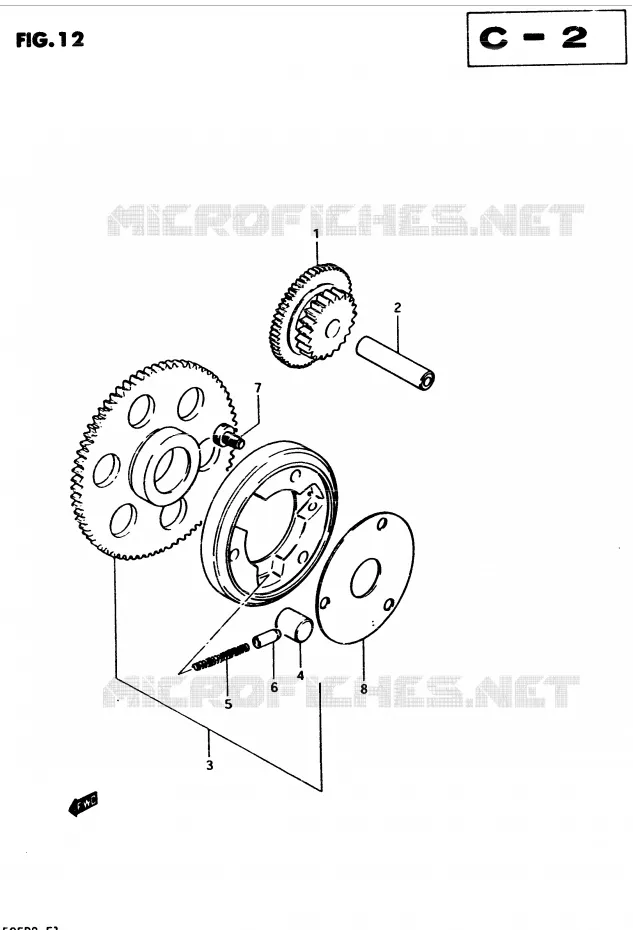 ROUE LIBRE DE DEMARREUR Suzuki MOTO 450 GS-S 1982  GS450SZ(2/Z/D)