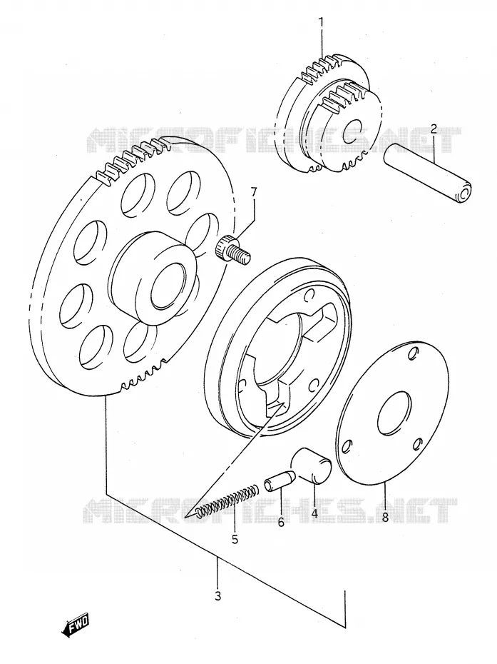 ROUE LIBRE DE DEMARREUR Suzuki MOTO 500 GS-E 1995  GS500ES(E28)