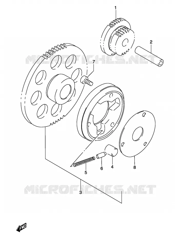 ROUE LIBRE DE DEMARREUR Suzuki MOTO 500 GS-F 2004  GS500FK4(P19)